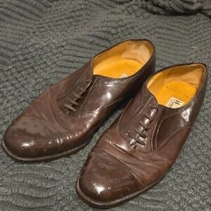 Moresechi Calfskin Leather Shoes Size 10 Mens - Made in Italy! 899 Retail!